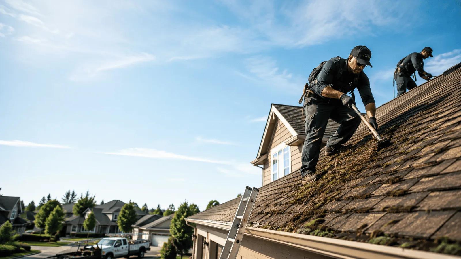 Roof Moss Removal in Wilmington, IL near me